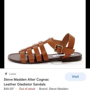 Steve Madden gladiator style sandals